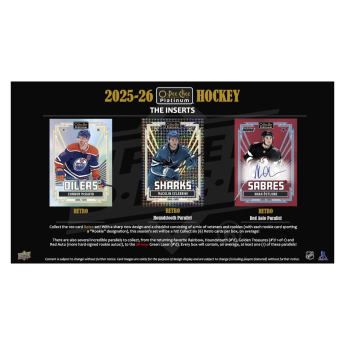 NHL boxy hokejové karty NHL 2025-26 Upper Deck O-Pee-Chee Platinum Hobby Box