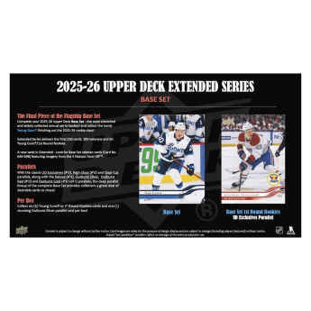 NHL boxy hokejové karty NHL 2025-26 Upper Deck Extended Series Hobby box