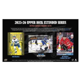 NHL boxy hokejové karty NHL 2025-26 Upper Deck Extended Series Hobby box