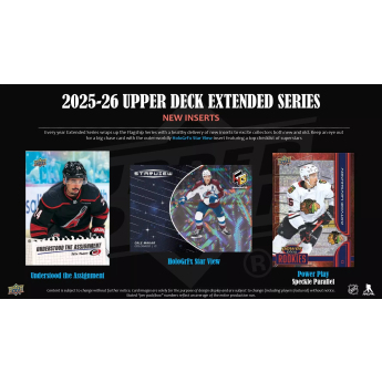 NHL boxy hokejové karty NHL 2025-26 Upper Deck Extended Series Hockey Blaster Box