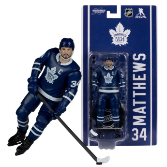 Toronto Maple Leafs figúrka Auston Matthews #34 NHL McFarlane Articulated