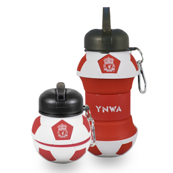 FC Liverpool fľaša na pitie Collapsible Football Drinks Bottle