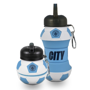 Manchester City fľaša na pitie Collapsible Football Drinks Bottle
