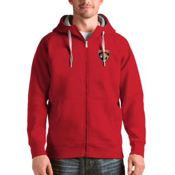 Florida Panthers pánska mikina s kapucňou Antigua Logo Victory Full-Zip red