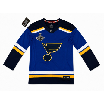 St. Louis Blues detský hokejový dres NHL Premier Home Stanley Cup Champions 2019 Patch