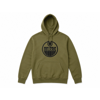 Edmonton Oilers pánska mikina s kapucňou NHL Military green