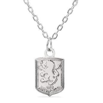 Aston Villa retiazka na krk s príveskom Silver Plated Boxed Pendant CR