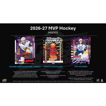 NHL produkty hokejové karty NHL 2026-27 Upper Deck MVP Hockey Hobby Box