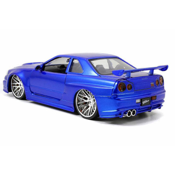 Modely áut a motoriek model 1/24 Fast & Furious Nissan Skyline GT-R34 - Brian´s