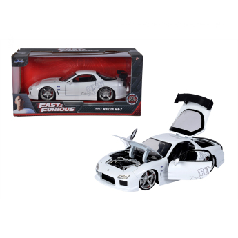 Modely áut a motoriek model 1/24 Fast & Furious Mazda RX-7 White