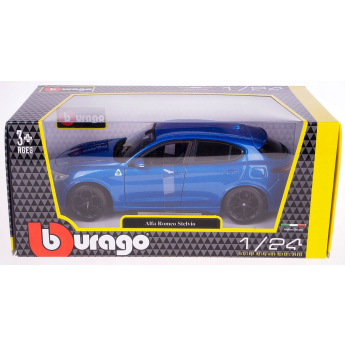 Modely áut a motoriek model 1/24 Alfa Romeo Stelvio Q4 Quadrifoglio blue