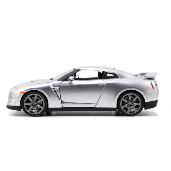 Modely áut a motoriek model 1/24 Fast & Furious Nissan GT-R Silver 2009 Brian
