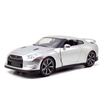 Modely áut a motoriek model 1/24 Fast & Furious Nissan GT-R Silver 2009 Brian