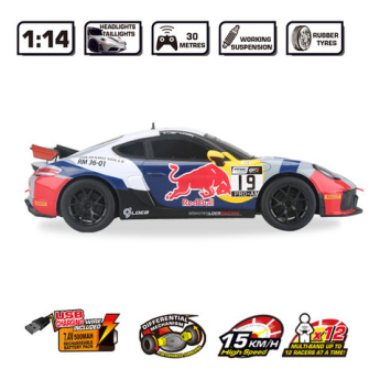 Modely áut a motoriek model 1/16 Porsche GT4 Sebastian Loeb Racing Remote-Control Car