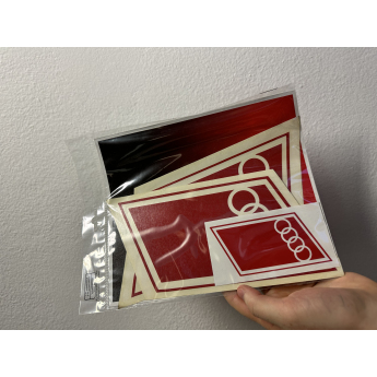 Audi F1 set samolepiek 3 pcs logo 2026
