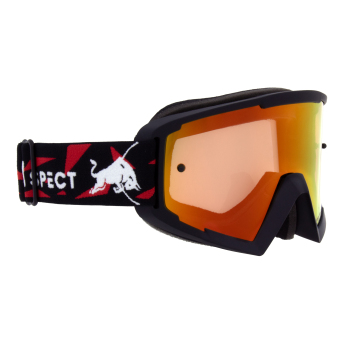 Red Bull Racing motokrosové okuliare WHIP, black with red and yellow lenses