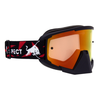 Red Bull Racing motokrosové okuliare WHIP, black with red and yellow lenses