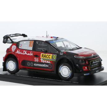 Modely áut a motoriek model 1/24 Citroen C3 WRC, No.10, Rallye WM, Rallye Catalunya, S.Loeb/D.Elena, 2018