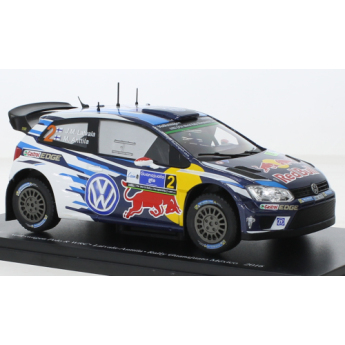 Modely áut a motoriek model 1/24 VW Polo R WRC, No.2, Rallye WM, Rallye Mexico, J-M.Latvala/M.Anttila, 2016