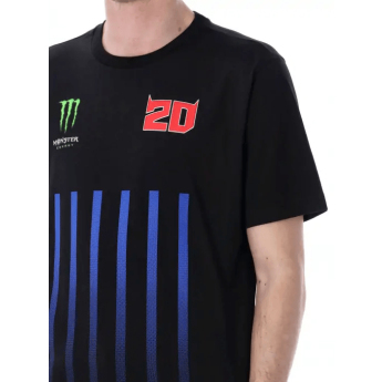 Fabio Quartararo pánske tričko Monster Energy Stripes black 2026