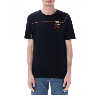 Marc Marquez pánske tričko small logo 93 dark blue 2026