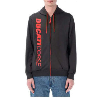 Ducati Corse pánska mikina dark gray with logo 2026