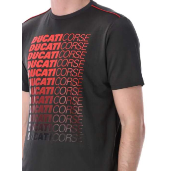 Ducati Corse pánske tričko inscriptions dark gray 2026