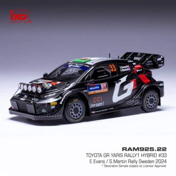 Modely áut a motoriek model 1/43 Toyota Yaris GR Rally Sweden Evans - Martin