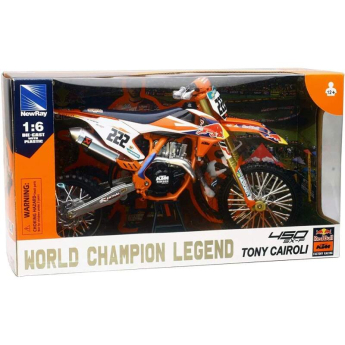 Modely áut a motoriek model 1/6 KTM SX 450 S-F Antonio Cairoli Legend