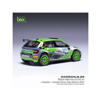 Modely áut a motoriek model 1/43 Škoda Fabia Rally2 EVO - Rally Bohemia 2021 #1 Kopecky