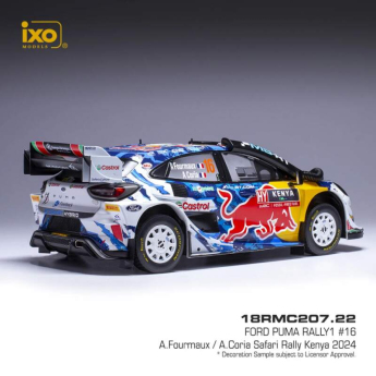 Modely áut a motoriek model 1/18 IXO Ford Puma Rally 1, WRC, Safari Rallye Kenia, 2024, #16,