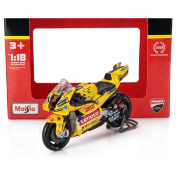 Modely áut a motoriek model 1/18 Ducati MotoGP GP23 - Francesco Bagnaia #1 - Misano SE