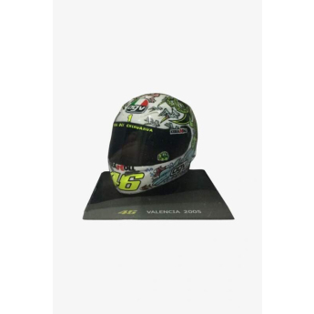 Modely áut a motoriek model prilby 1:5 Moto GP Valentino Rossi Valencia 2005