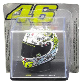 Modely áut a motoriek model prilby 1:5 Moto GP Valentino Rossi Valencia 2005