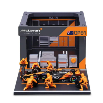 Modely áut a motoriek model 1/43 McLaren F1 Oscar Piastri with a model of the box