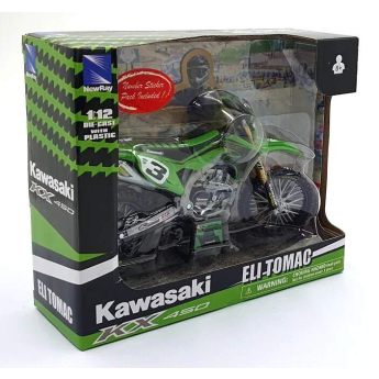 Modely áut a motoriek model 1/12 Kawasaki KX 450 ELI TOMAC