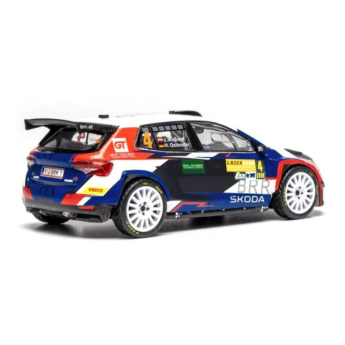 Modely áut a motoriek model 1/43 IXO Škoda Fabia Rally2 - Lavanttal Rally 2024 #4 Wagner - Ostlender