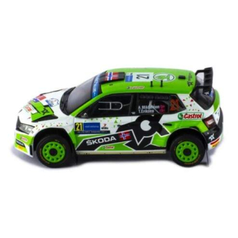 Modely áut a motoriek model 1/43 Fabia Rally2 EVO #21 A.Mikkelsen - T.Eriksen Rally Estonia 2022