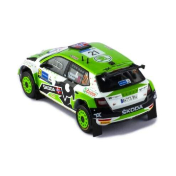 Modely áut a motoriek model 1/43 Fabia Rally2 EVO #21 A.Mikkelsen - T.Eriksen Rally Estonia 2022