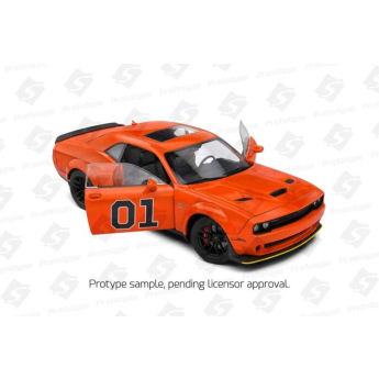 Modely áut a motoriek model 1/18 Dodge Challenger R/T Scat Pack Widebody #01 Hazzard Tribute 2023