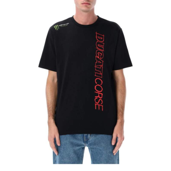 Ducati Corse pánske tričko Monster Energy logo black 2026
