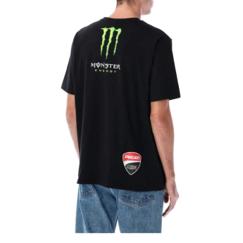 Ducati Corse pánske tričko Monster Energy logo black 2026