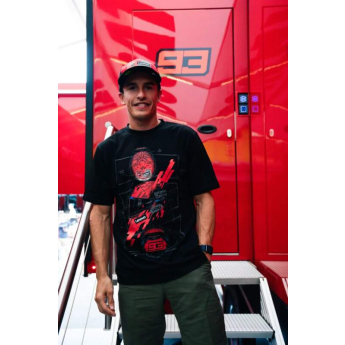 Marc Marquez pánske tričko helmet black 2026