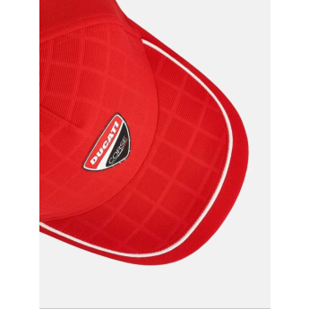 Ducati Corse čiapka baseballová šiltovka Debossed Grid red 2026