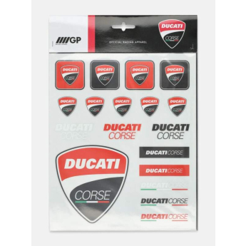 Ducati Corse veľké samolepky A4 official 2026