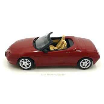 Modely áut a motoriek model 1/18 Alfa Romeo Spider 1999 red