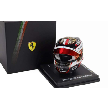 Modely áut a motoriek model prilby 1:5 Charles Leclerc - SF Abu Dhabi 2025