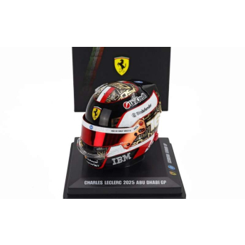 Modely áut a motoriek model prilby 1:5 Charles Leclerc - SF Abu Dhabi 2025