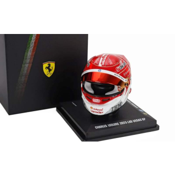 Modely áut a motoriek model prilby 1:5 Charles Leclerc - SF Las Vegas 2025