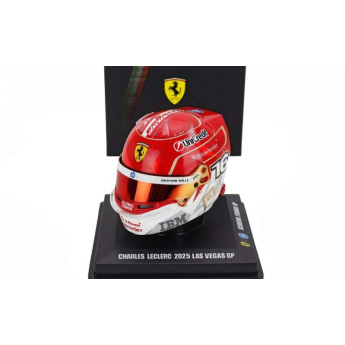 Modely áut a motoriek model prilby 1:5 Charles Leclerc - SF Las Vegas 2025
